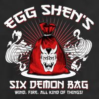 Vintage Egg Shen's Six Demon Bag Wind Fire All Kind Of Things Trucker Hat