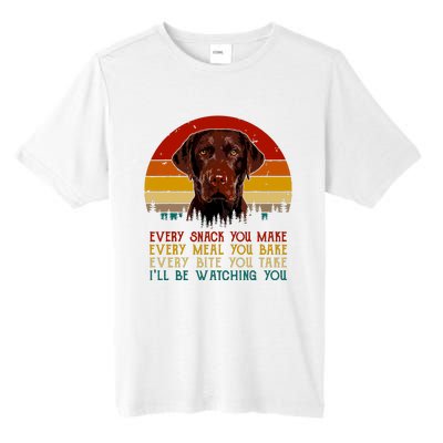 Vintage Every Snack You Make Dog Chocolate Lab Tall Fusion ChromaSoft Performance T-Shirt