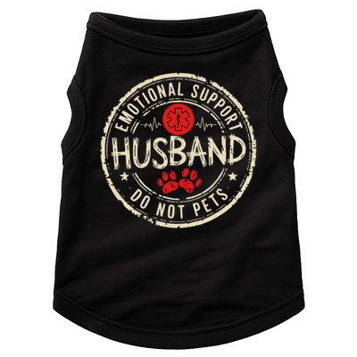 Vintage Emotional Support Husband Do Not Pet Funny Lover Doggie Tank