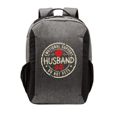Vintage Emotional Support Husband Do Not Pet Funny Lover Vector Backpack