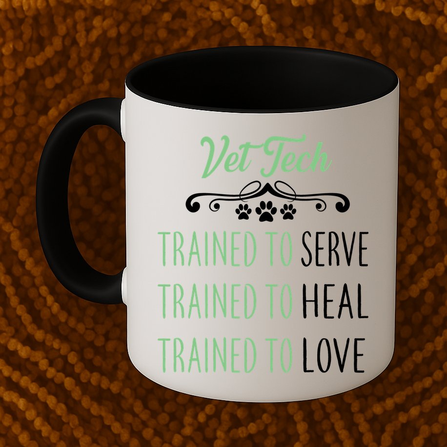 Vet Tech Trained To Serve Heal Love Mug