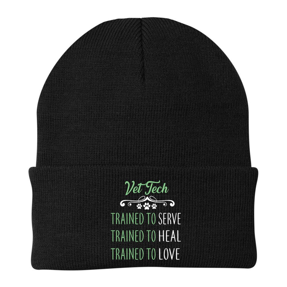 Vet Tech Trained To Serve Heal Love Beanie