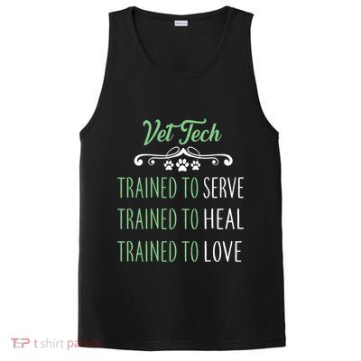 Vet Tech Trained To Serve Heal Love PosiCharge Competitor Tank