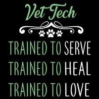 Vet Tech Trained To Serve Heal Love Wool Snapback Cap