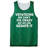 Vet Techs We Can't Fix Crazy But Can Sedate It Mesh Reversible Basketball Jersey Tank