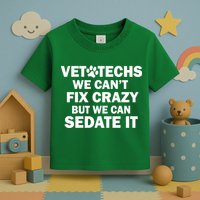Vet Techs We Can't Fix Crazy But Can Sedate It Toddler T-Shirt