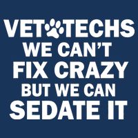 Vet Techs We Can't Fix Crazy But Can Sedate It Infant Baby Jersey Bodysuit