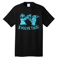 Vintage Evolve This Jesus And Darwin 2 Tall T-Shirt