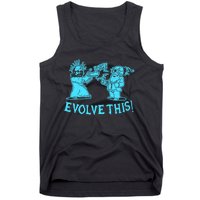 Vintage Evolve This Jesus And Darwin 2 Tank Top