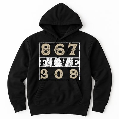 Vintage Eighties Tee 867 Five 309 Apparel and Funny 80's Hoodie