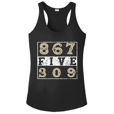 Vintage Eighties Tee 867 Five 309 Apparel and Funny 80's Ladies PosiCharge Competitor Racerback Tank