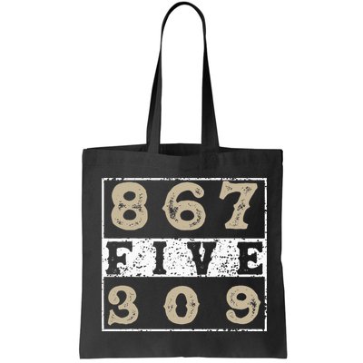 Vintage Eighties Tee 867 Five 309 Apparel and Funny 80's Bag