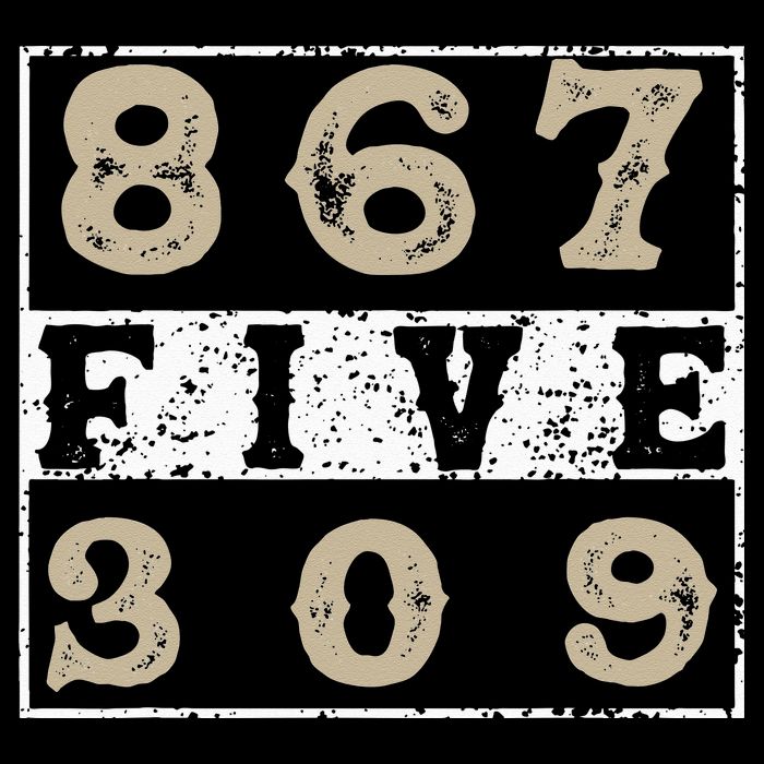 Vintage Eighties Tee 867 Five 309 Apparel and Funny 80's Bag