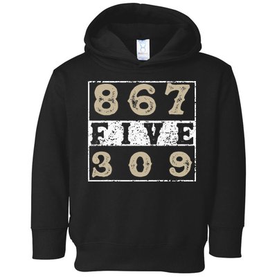 Vintage Eighties Tee 867 Five 309 Apparel and Funny 80's Toddler Hoodie