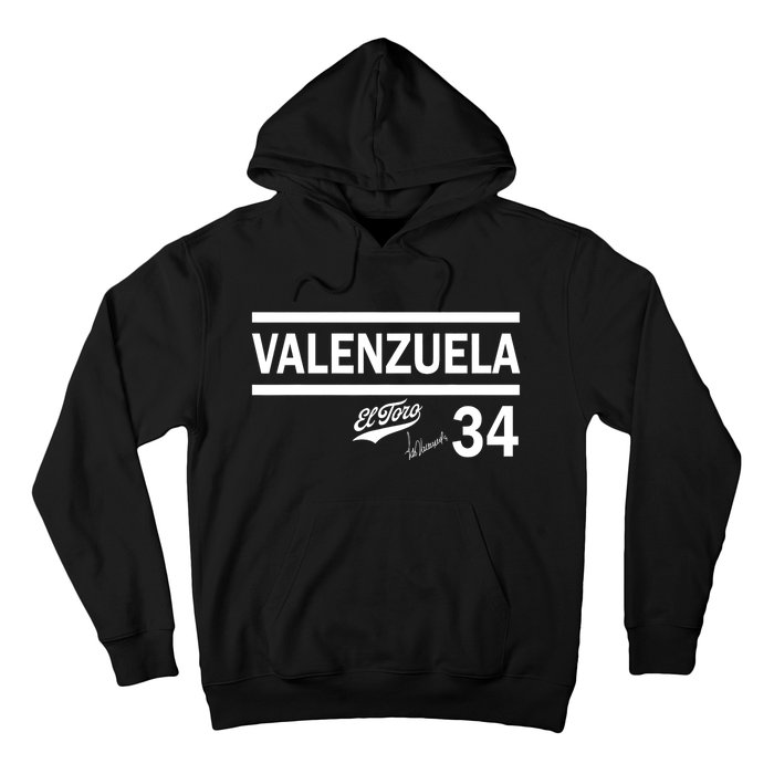 Valenzuela El Toro 34 Los Angeles Throwback Hoodie