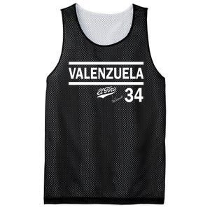 Valenzuela El Toro 34 Los Angeles Throwback Mesh Reversible Basketball Jersey Tank