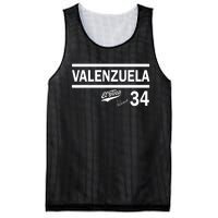 Valenzuela El Toro 34 Los Angeles Throwback Mesh Reversible Basketball Jersey Tank