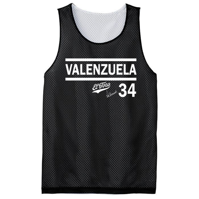 Valenzuela El Toro 34 Los Angeles Throwback Mesh Reversible Basketball Jersey Tank