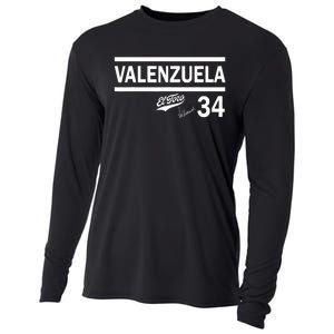 Valenzuela El Toro 34 Los Angeles Throwback Cooling Performance Long Sleeve Crew