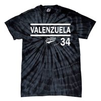 Valenzuela El Toro 34 Los Angeles Throwback Tie-Dye T-Shirt