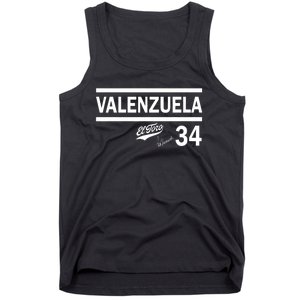 Valenzuela El Toro 34 Los Angeles Throwback Tank Top