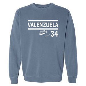 Valenzuela El Toro 34 Los Angeles Throwback Garment-Dyed Sweatshirt