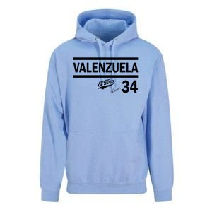 Valenzuela El Toro 34 Los Angeles Throwback Unisex Surf Hoodie