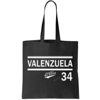 Valenzuela El Toro 34 Los Angeles Throwback Tote Bag