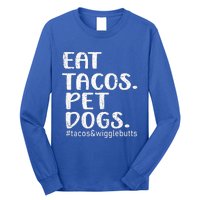 Vintage Eat Tacos Pet Dogs Tacos Long Sleeve Shirt