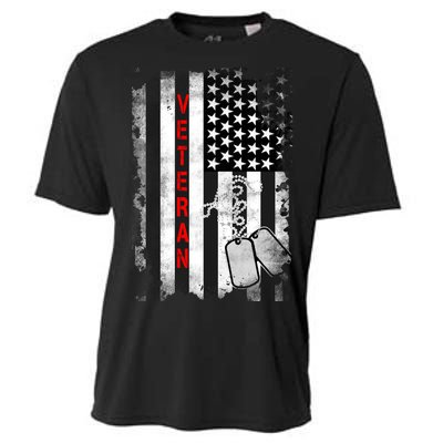 Veteran American Flag Cooling Performance Crew T-Shirt