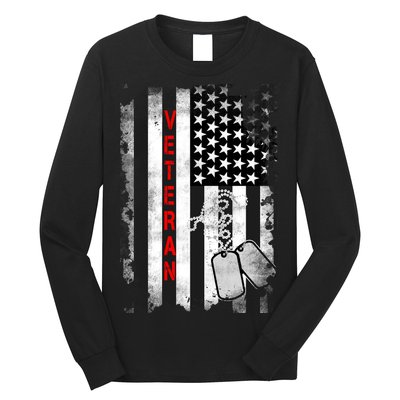 Veteran American Flag Long Sleeve Shirt