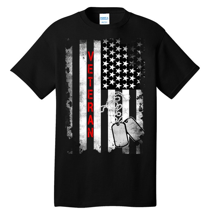 Veteran American Flag Tall T-Shirt