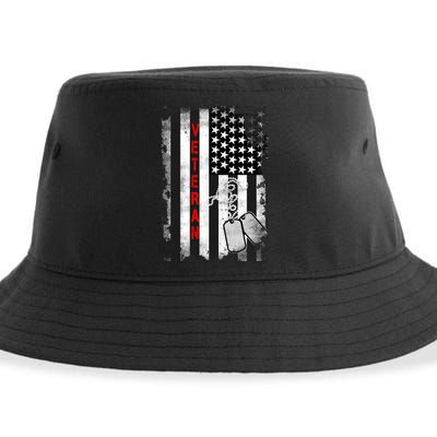 Veteran American Flag Sustainable Bucket Hat