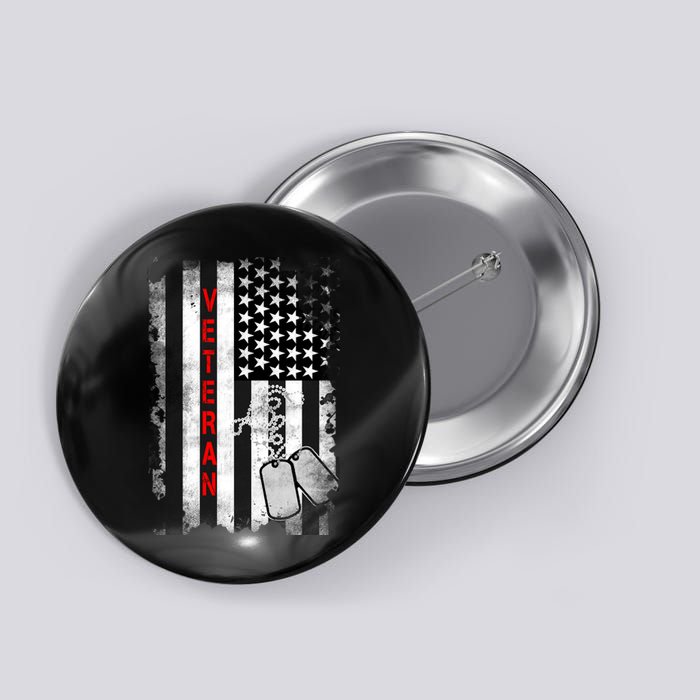 Veteran American Flag Button