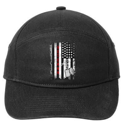 Veteran American Flag 7-Panel Snapback Hat