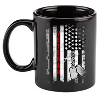 Veteran American Flag 11oz C Handle Ceramic Mug