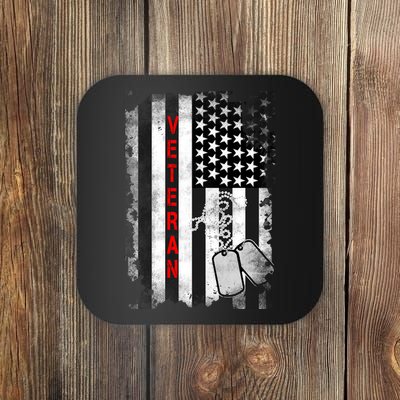 Veteran American Flag Coaster