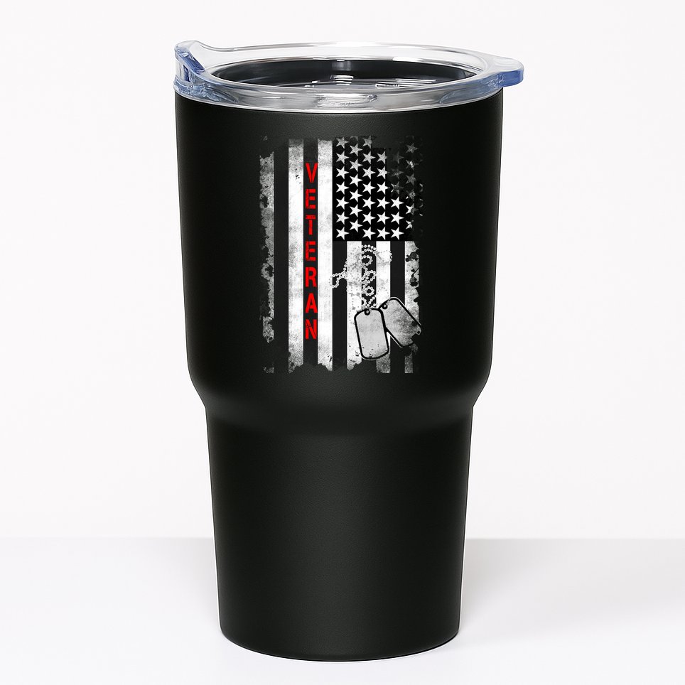 Veteran American Flag Tumbler
