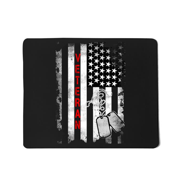 Veteran American Flag Mousepad