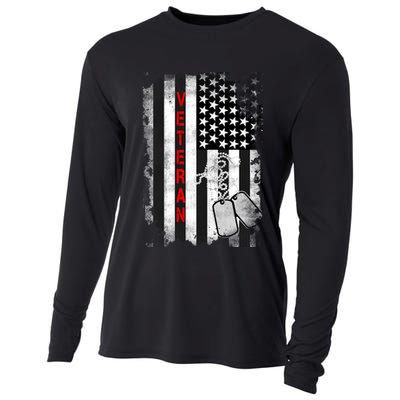 Veteran American Flag Cooling Performance Long Sleeve Crew