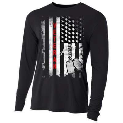 Veteran American Flag Cooling Performance Long Sleeve Crew