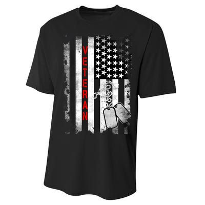 Veteran American Flag Performance Sprint T-Shirt