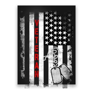 Veteran American Flag Poster