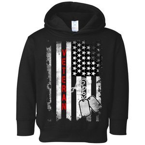 Veteran American Flag Toddler Hoodie