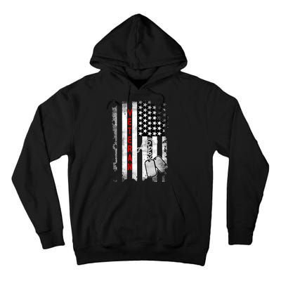 Veteran American Flag Tall Hoodie