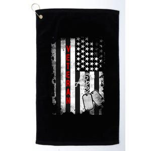 Veteran American Flag Platinum Collection Golf Towel