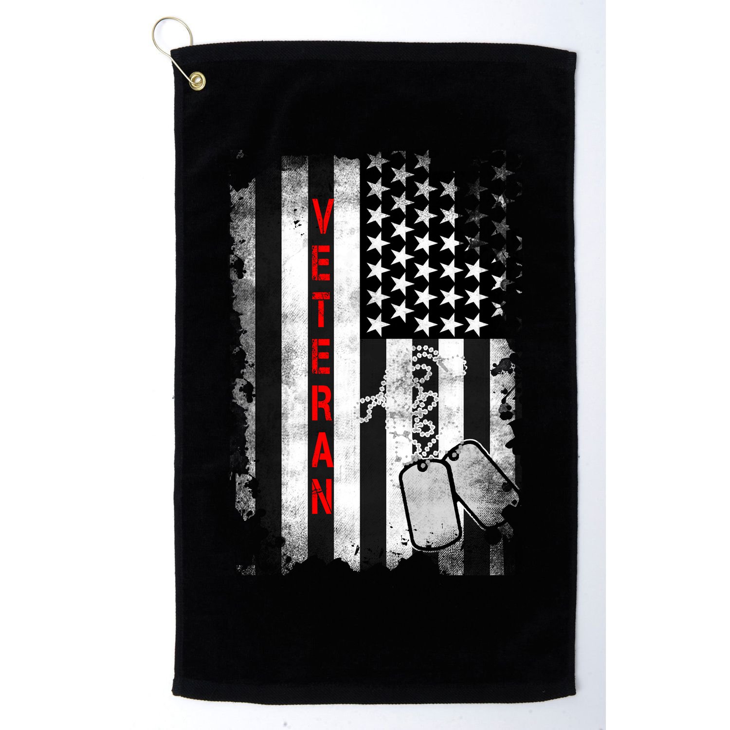 Veteran American Flag Golf Towel