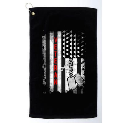 Veteran American Flag Platinum Collection Golf Towel