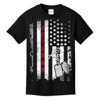 Veteran American Flag Kids T-Shirt