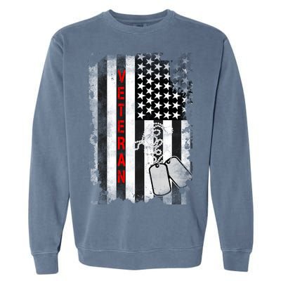 Veteran American Flag Garment-Dyed Sweatshirt